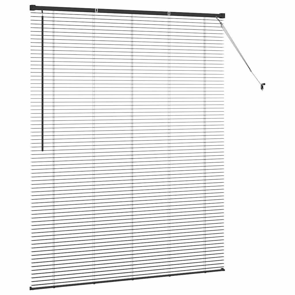 Venecijanski zastore Crna 175 x 140 cm Aluminij