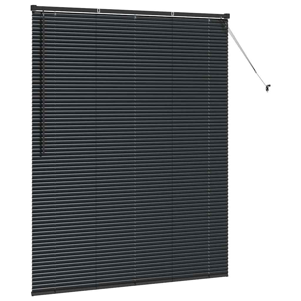 Venecijanski zastore Crna 175 x 150 cm Aluminij