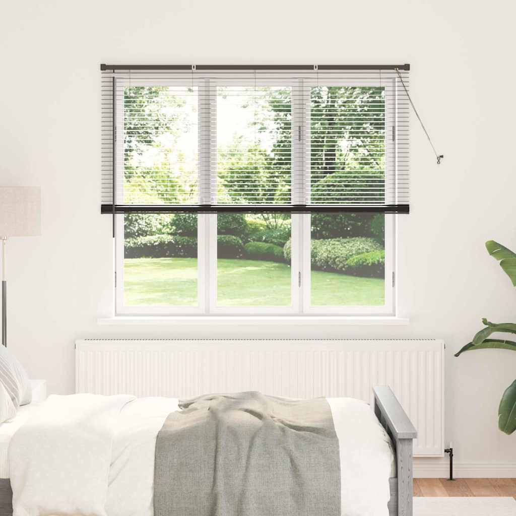 Venecijanski zastore Crna 175 x 160 cm Aluminij
