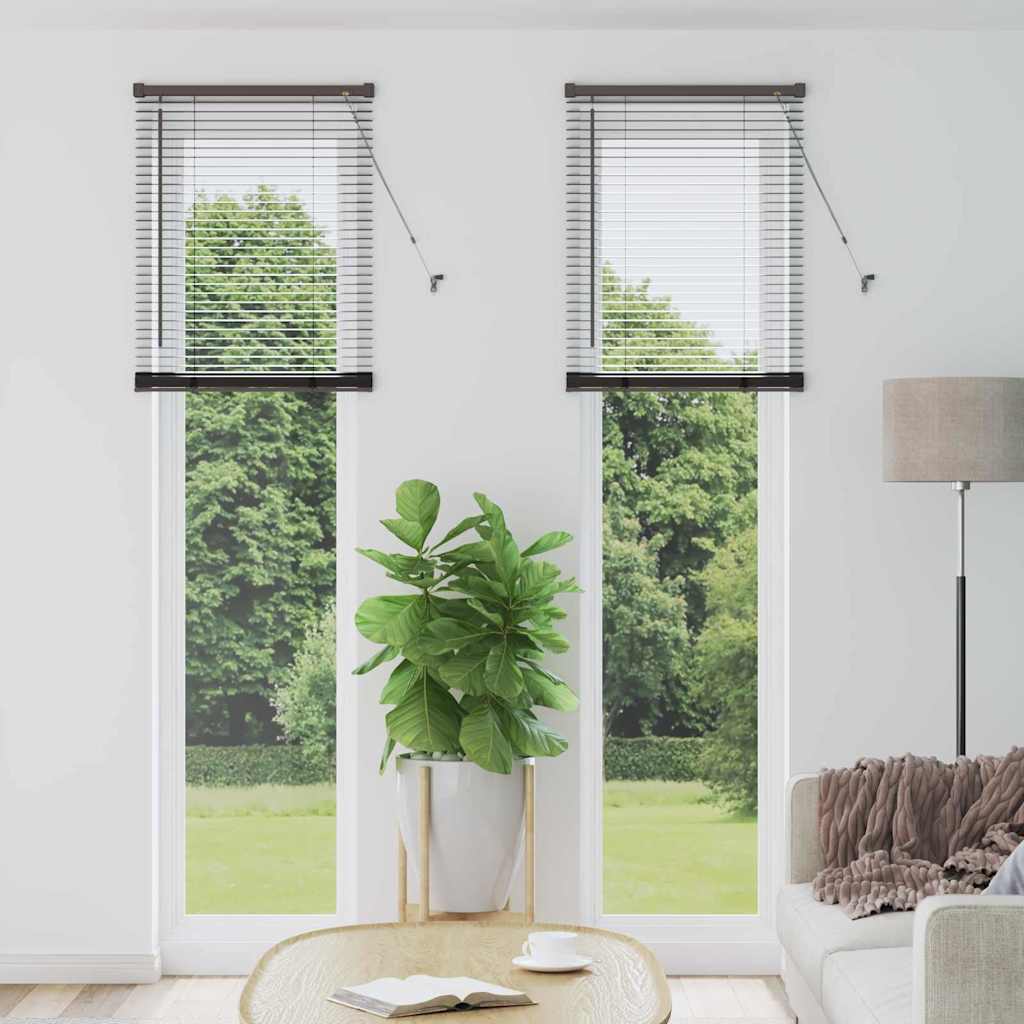 Venecijanski zastore Crna 220 x 60 cm Aluminij