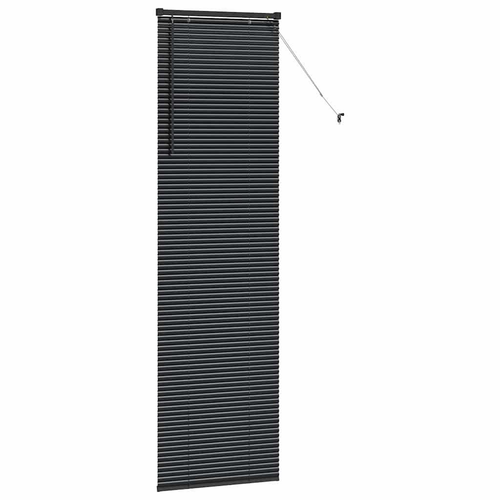 Venecijanski zastore Crna 220 x 60 cm Aluminij