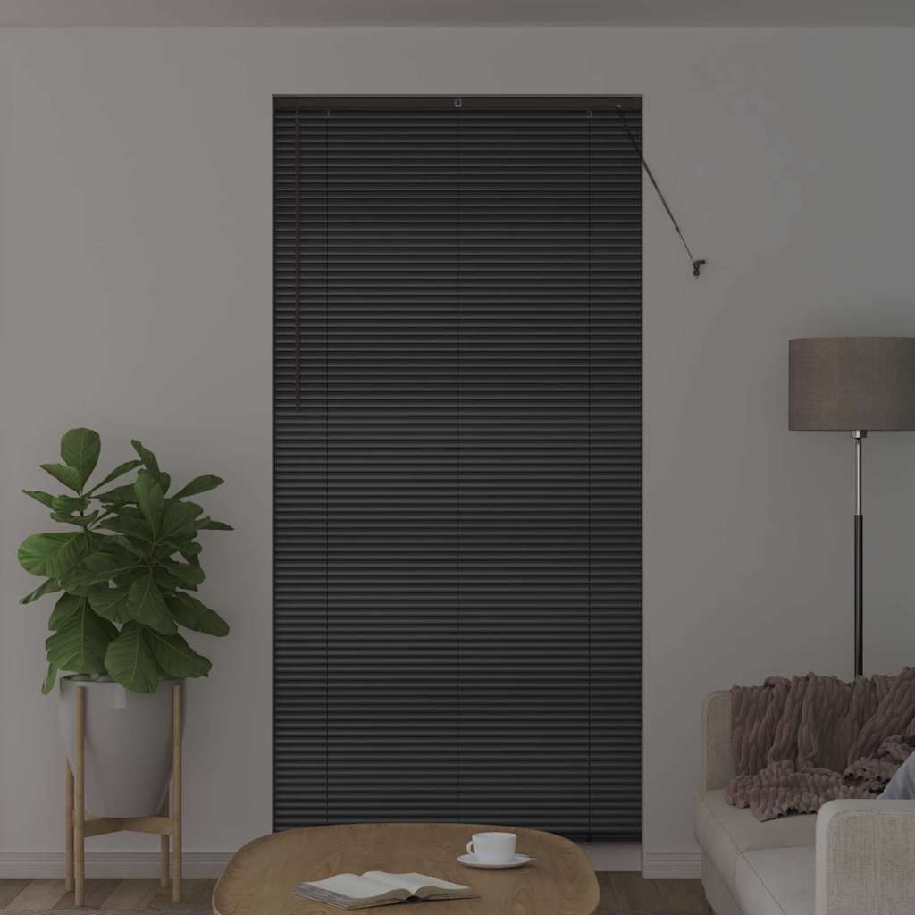 Venecijanski zastore Crna 220 x 100 cm Aluminij