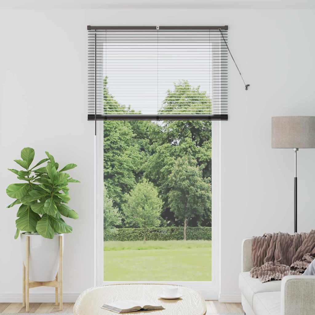 Venecijanski zastore Crna 220 x 115 cm Aluminij
