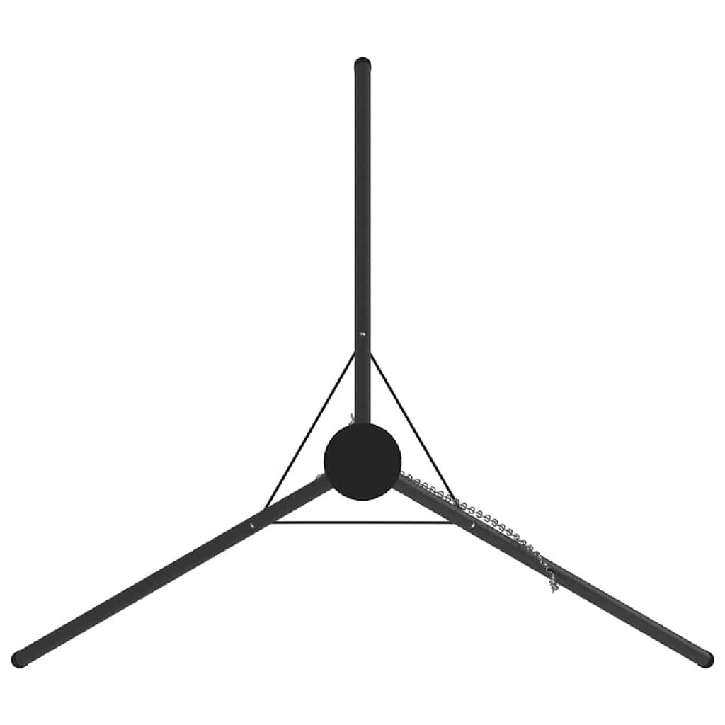 Tripod za logorsku vatru 2 pcs Crna Čelik