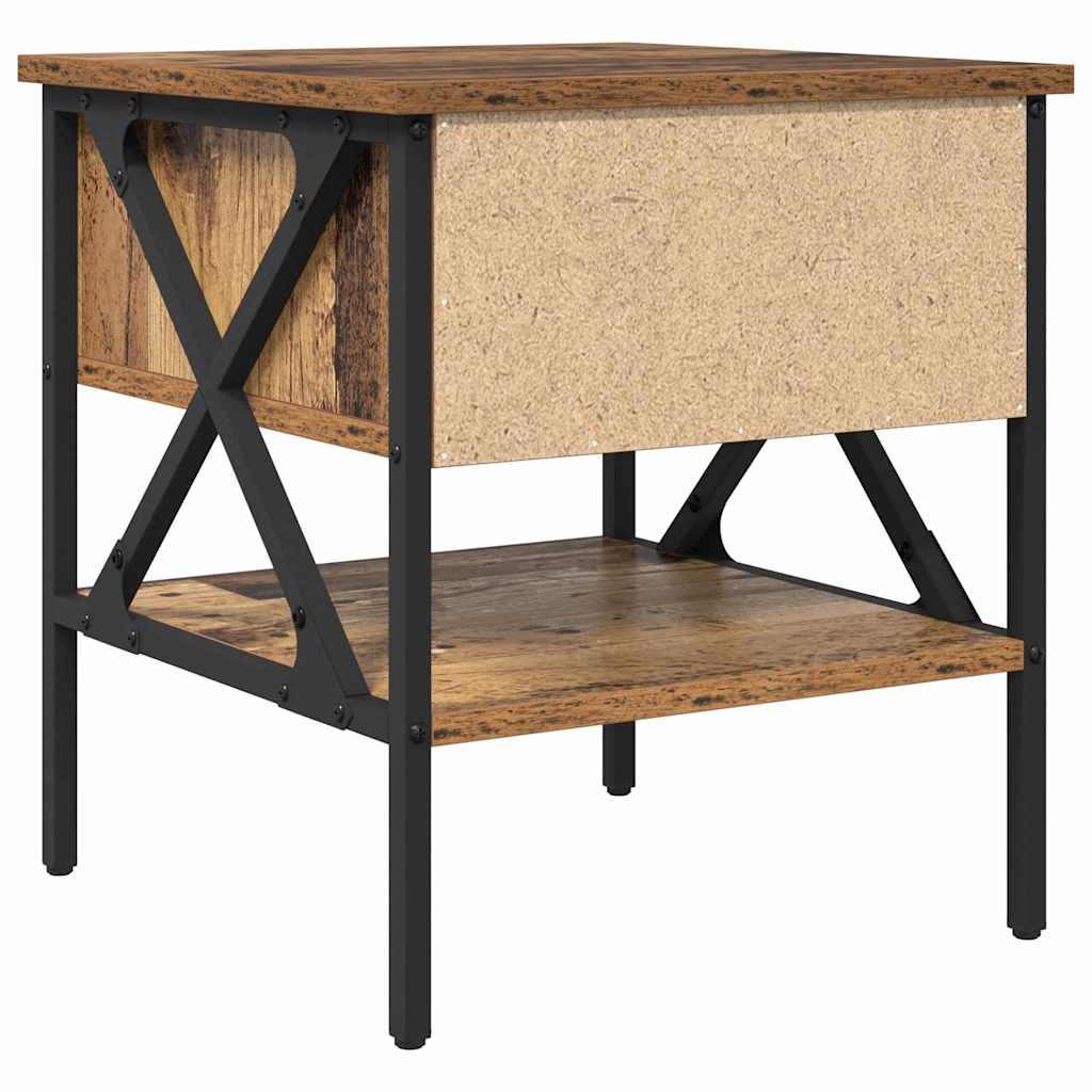 Noćni ormarić s ladicama 2 pcs Staro drvo 40 x 42 x 45 cm
