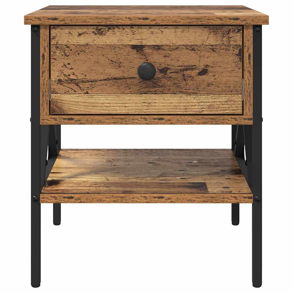 Noćni ormarić s ladicama 2 pcs Staro drvo 40 x 42 x 45 cm