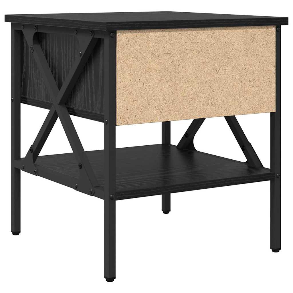 Noćni ormarić s ladicama 2 pcs Crni hrast 40 x 42 x 45 cm