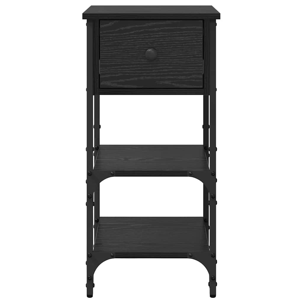 Noćni ormar s ladicama 2 pcs Crni hrast 33.5 x 36 x 70 cm