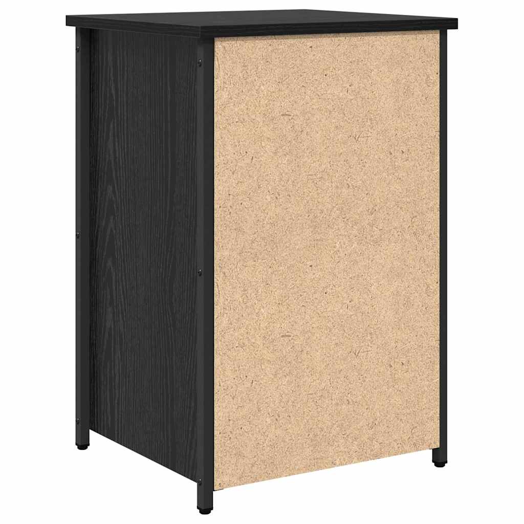 Noćni ormar Crni hrast 40 x 36 x 60 cm Čvrsto drvo iz reciklaže