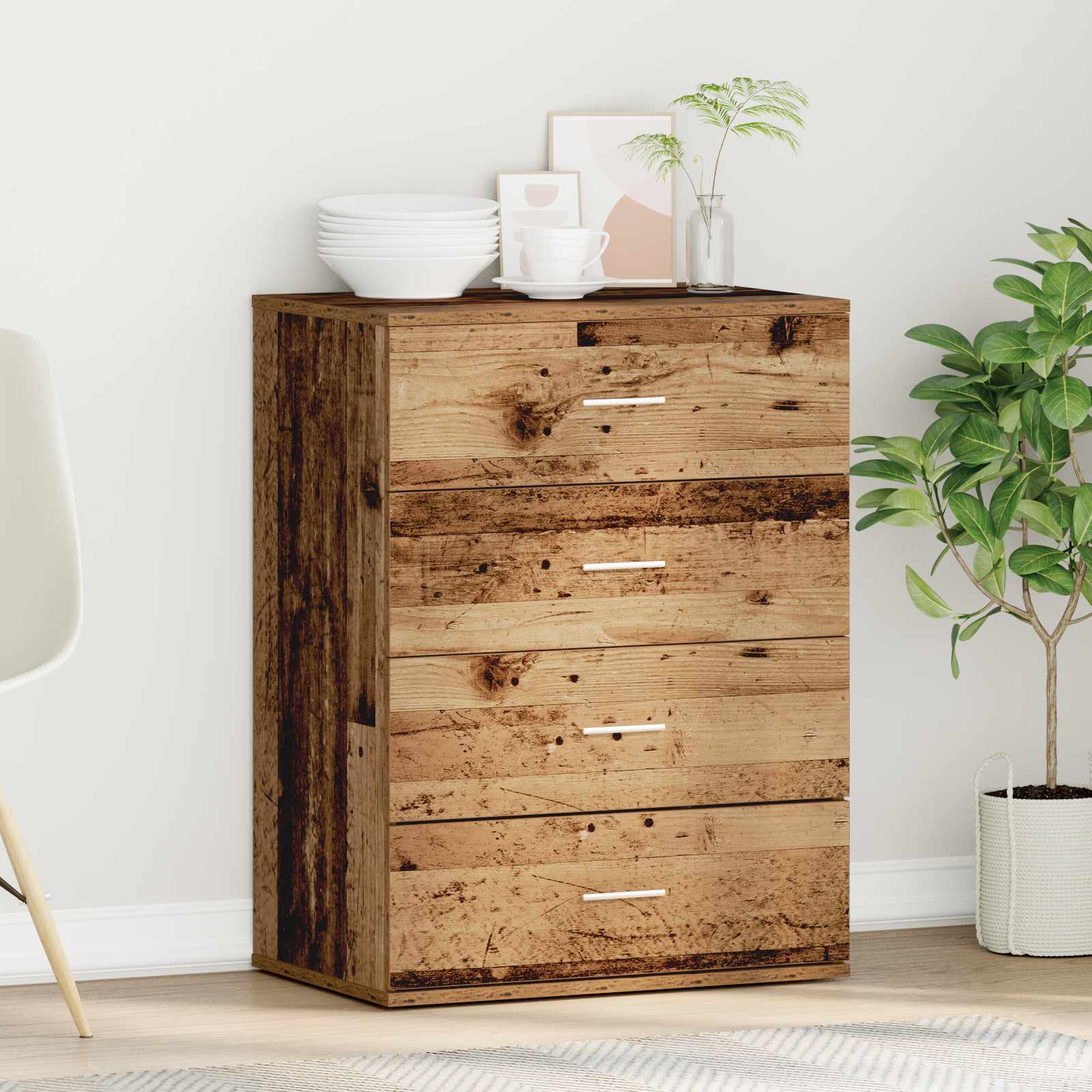 Kreveta s ladicama Staro drvo 60 x 39 x 80 cm Konstruirano drvo