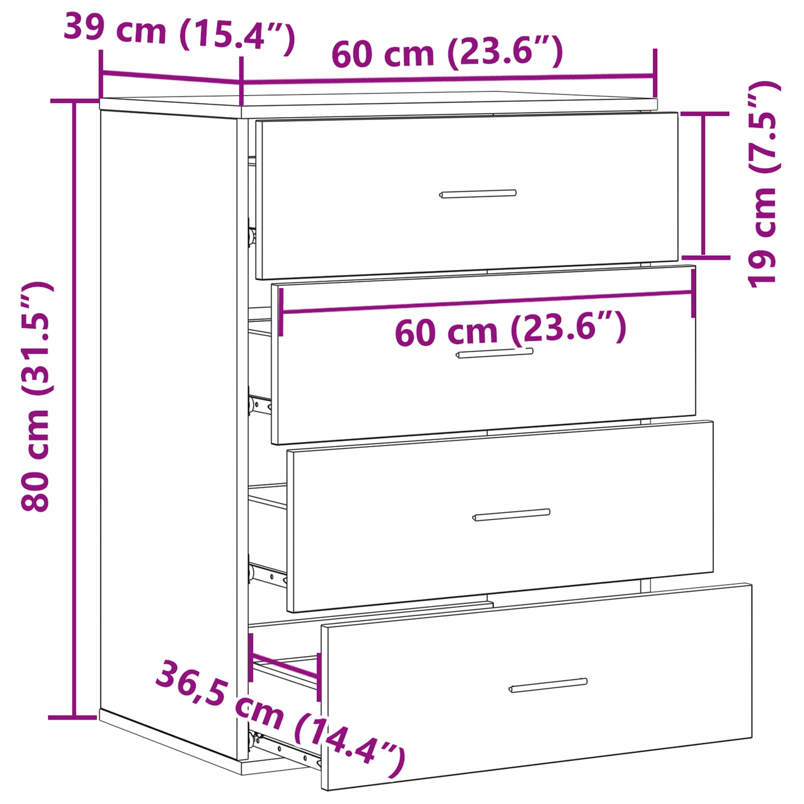 Kreveta s ladicama Staro drvo 60 x 39 x 80 cm Konstruirano drvo