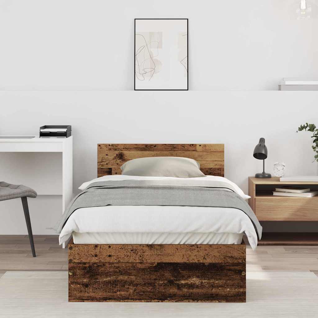Krevetna konstrukcija Staro drvo 90 x 190 cm Konstruirano drvo
