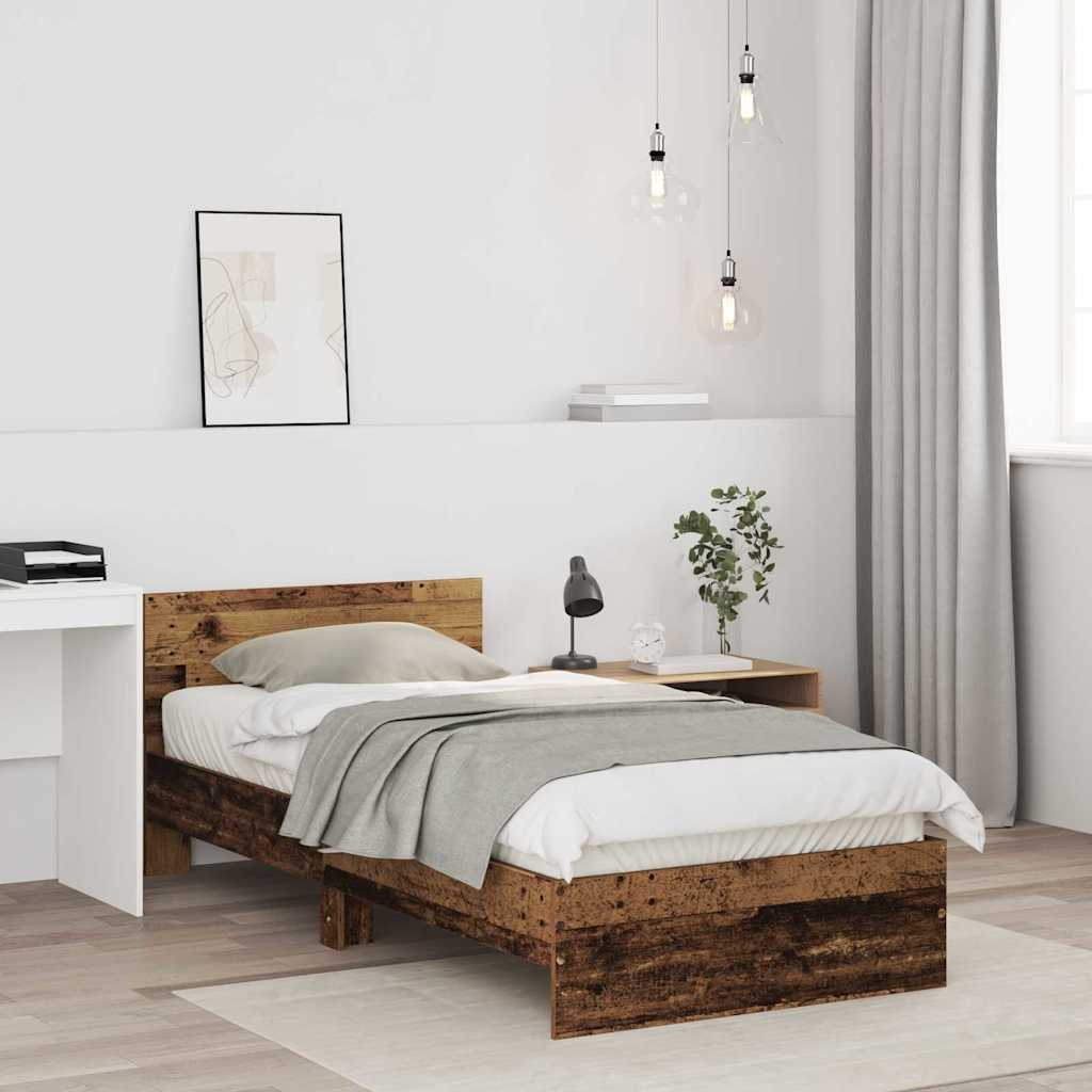 Krevetna konstrukcija Staro drvo 90 x 190 cm Konstruirano drvo