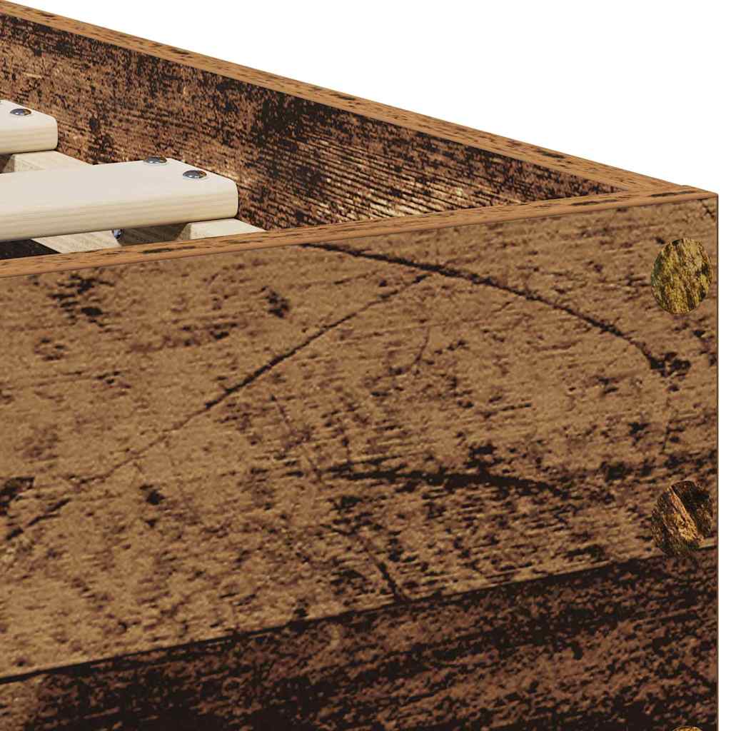 Krevetna konstrukcija Staro drvo 75 x 190 cm Konstruirano drvo