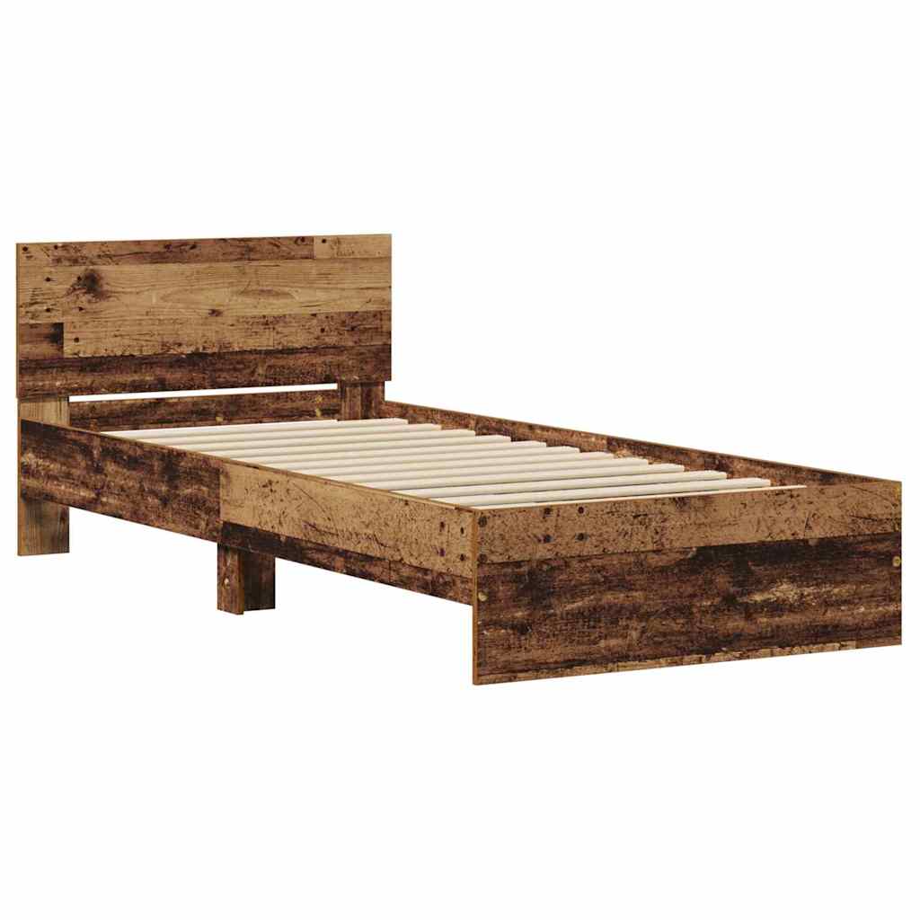 Krevetna konstrukcija Staro drvo 75 x 190 cm Konstruirano drvo