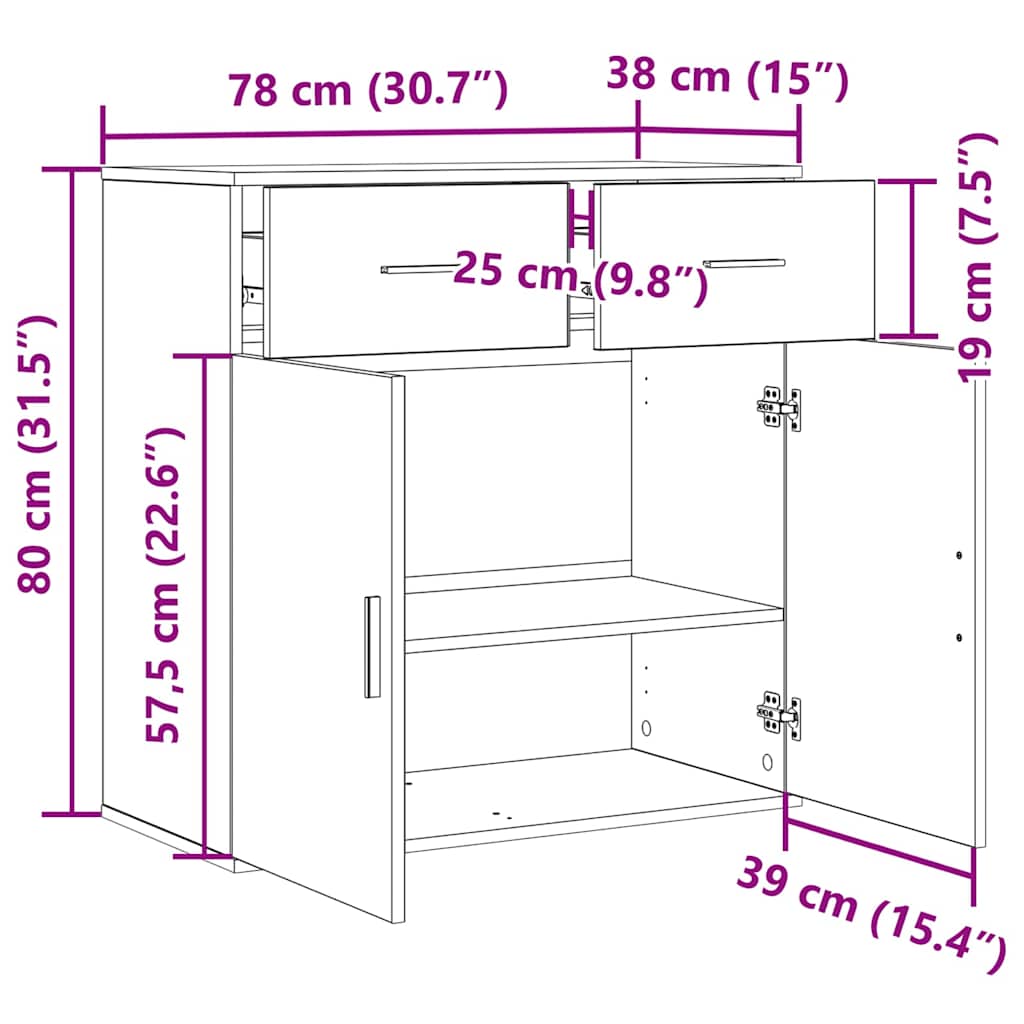 Kreveta s ladicama Staro drvo 78 x 38 x 80 cm Konstruirano drvo