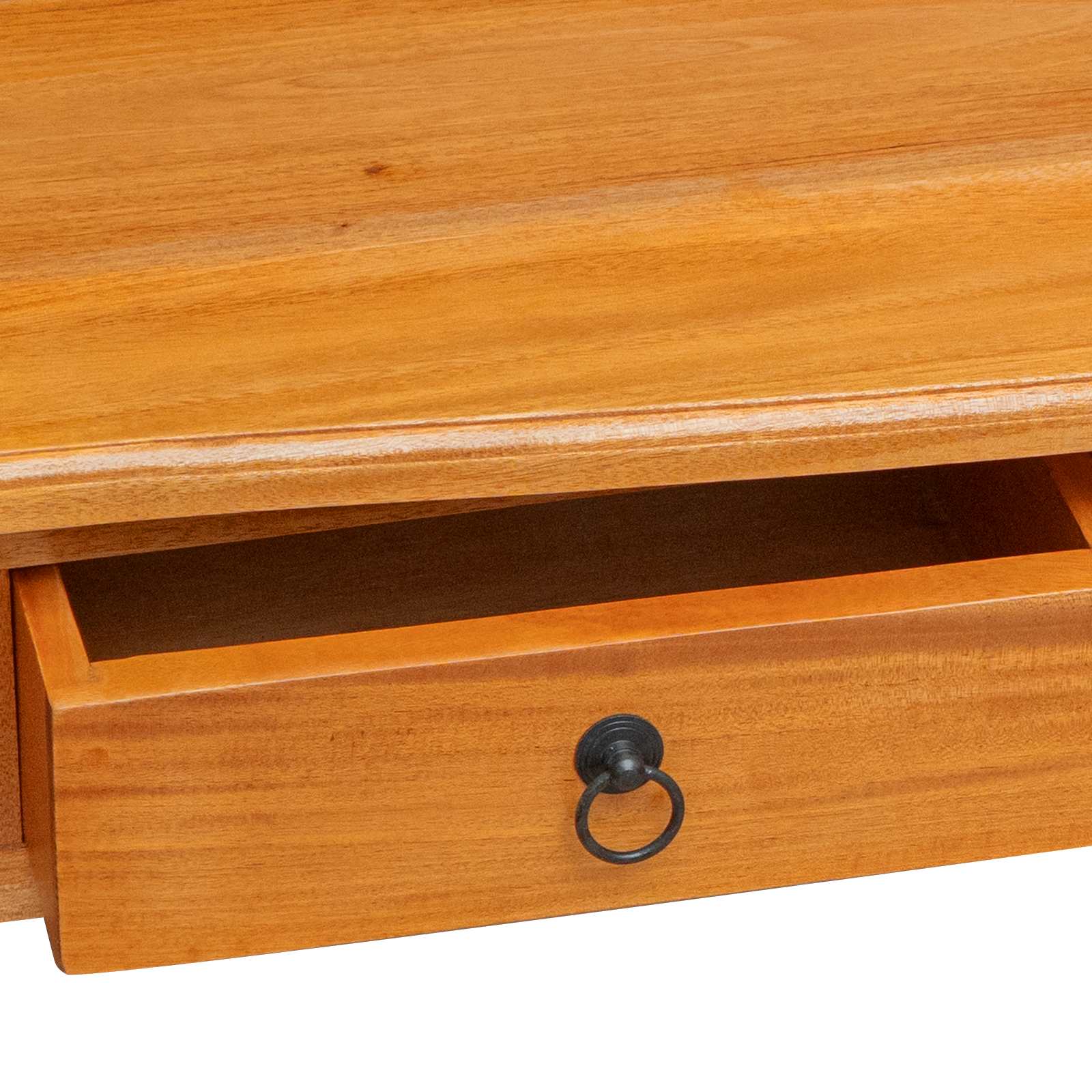 Konzolna stolica s ladicama Prirodna 115 x 32 x 76 cm