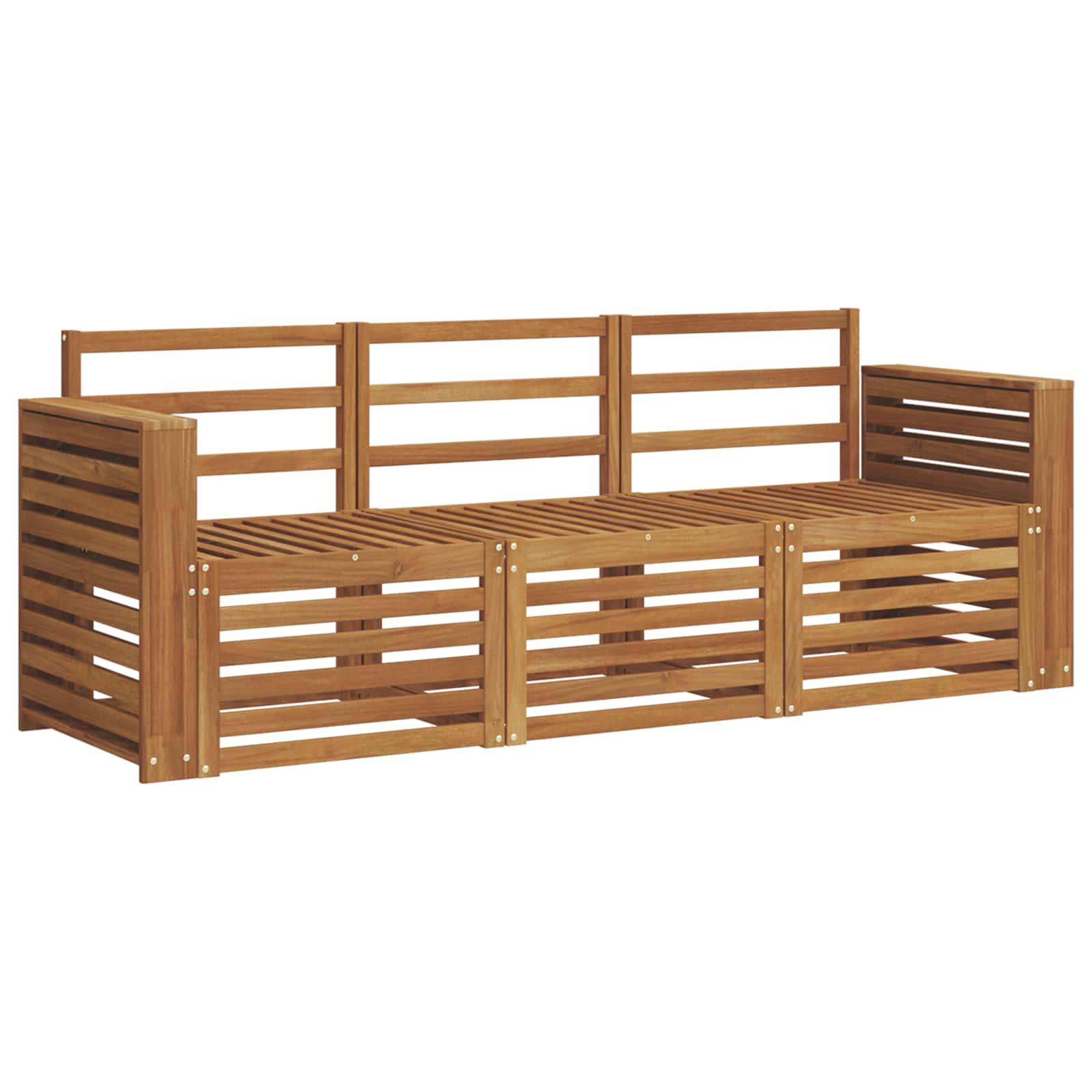 Setovi sofa 3 pcs Prirodna Čvrsto drvo akacije
