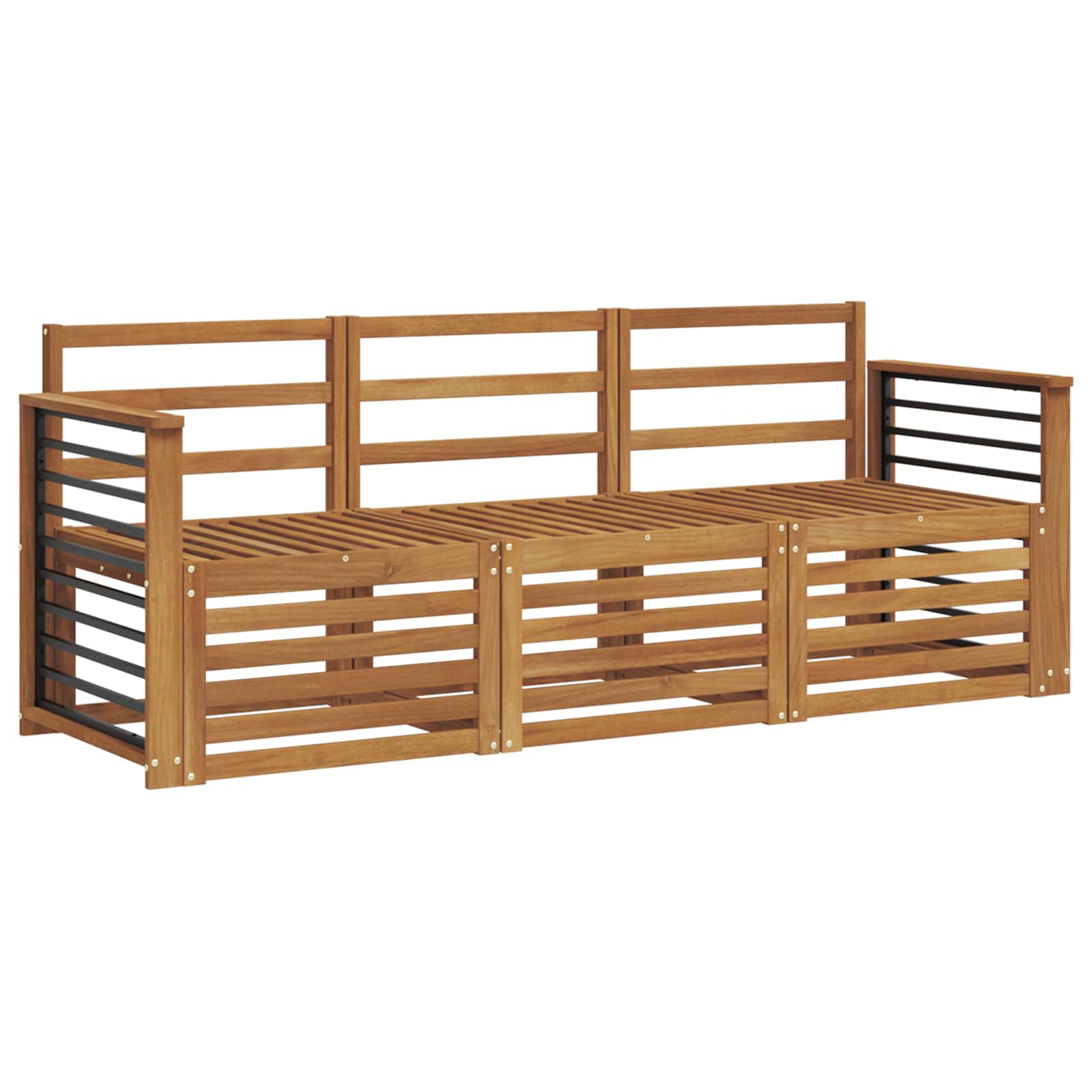 Setovi sofa 3 pcs Čvrsto drvo akacije