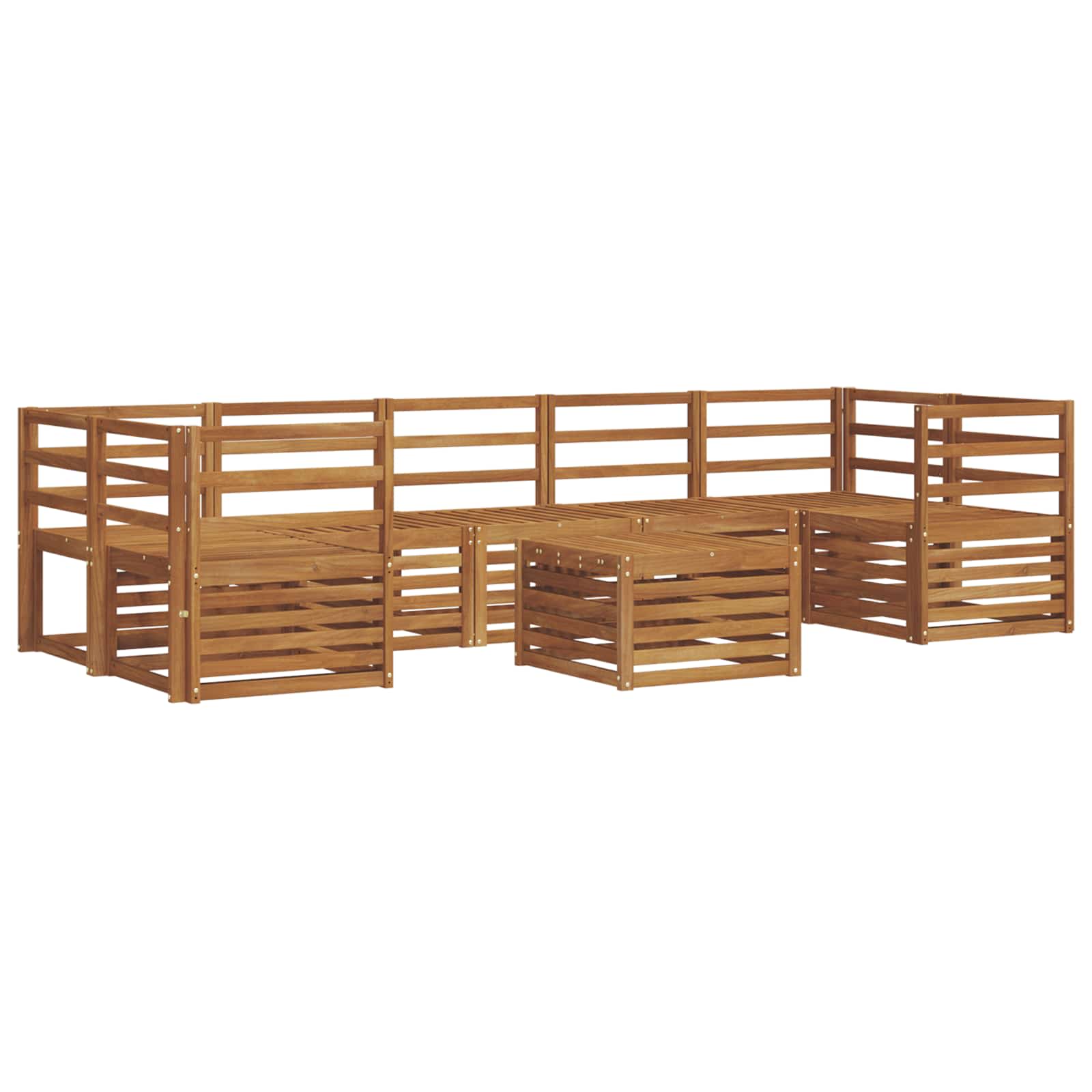 Setovi sofa 8 pcs Prirodna Čvrsto drvo akacije