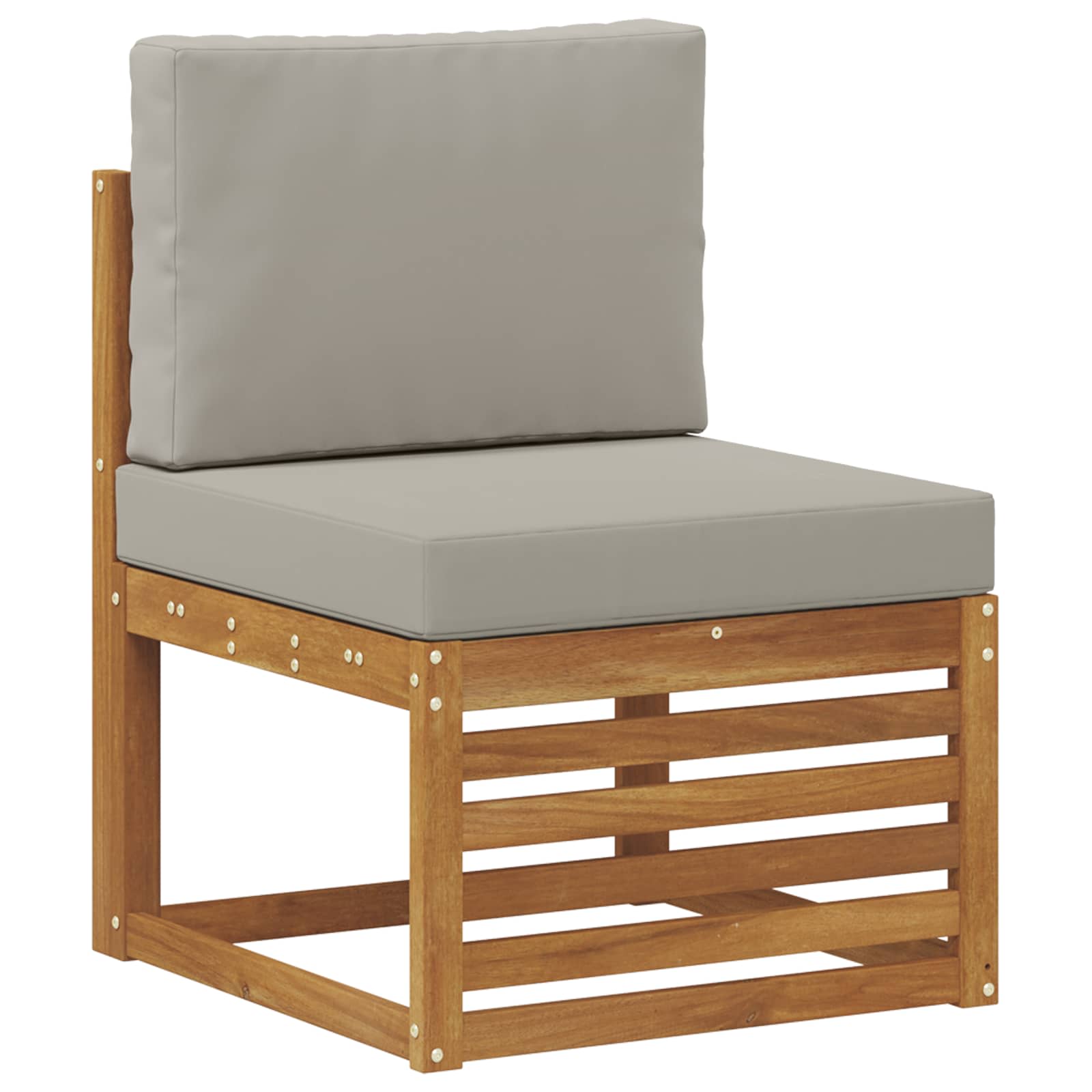 Set vanjskih sofa 9 kom. Prirodna i svjetlosiva