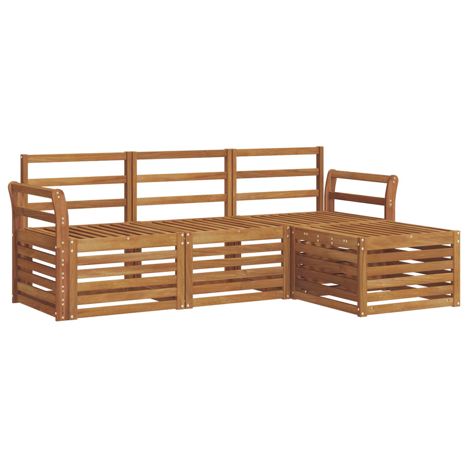 Set vanjskih sofa 4 pcs Prirodna