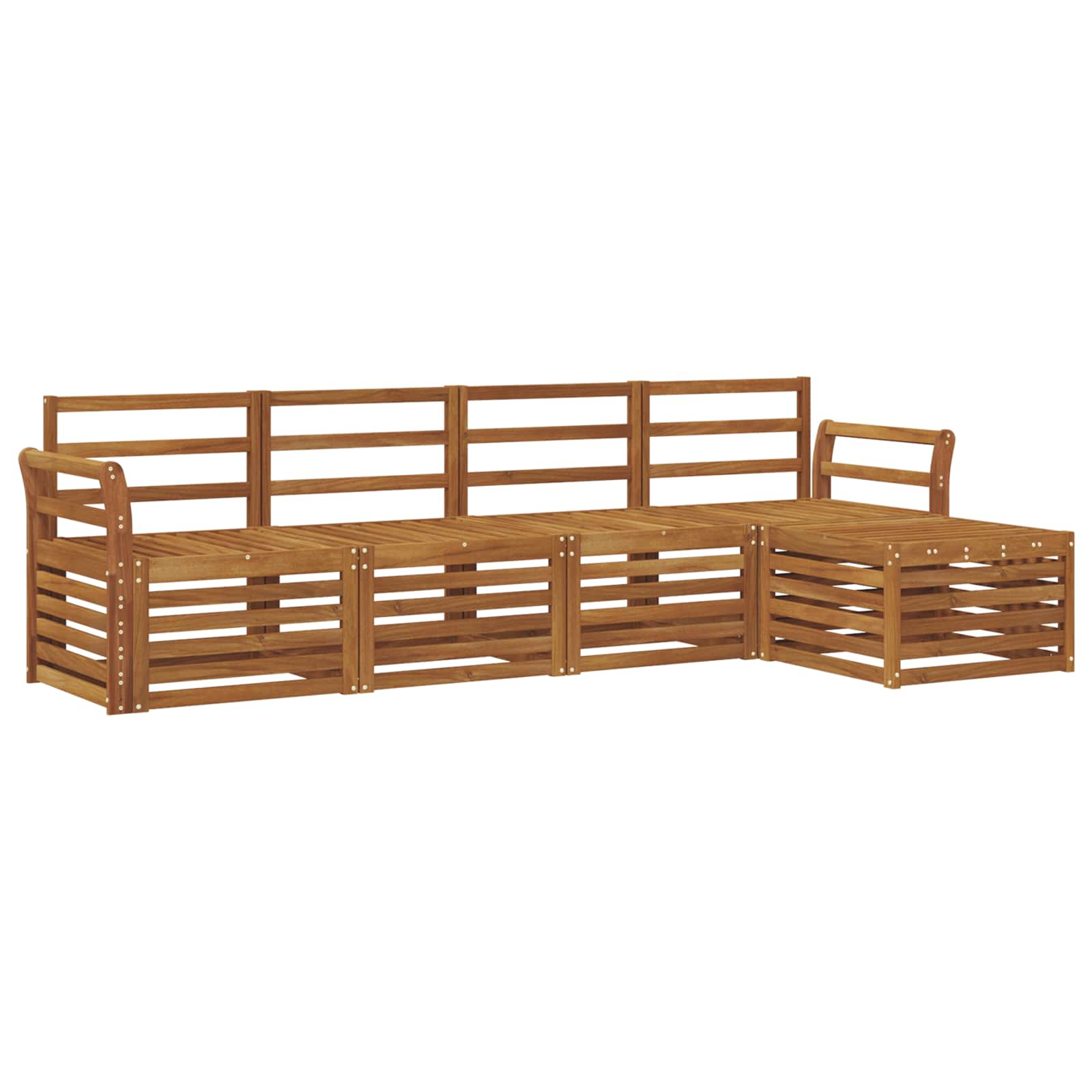 Set vanjskih sofa 5 pcs Prirodna