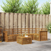 Set vanjskih sofa 6 kom. Prirodna Poliester