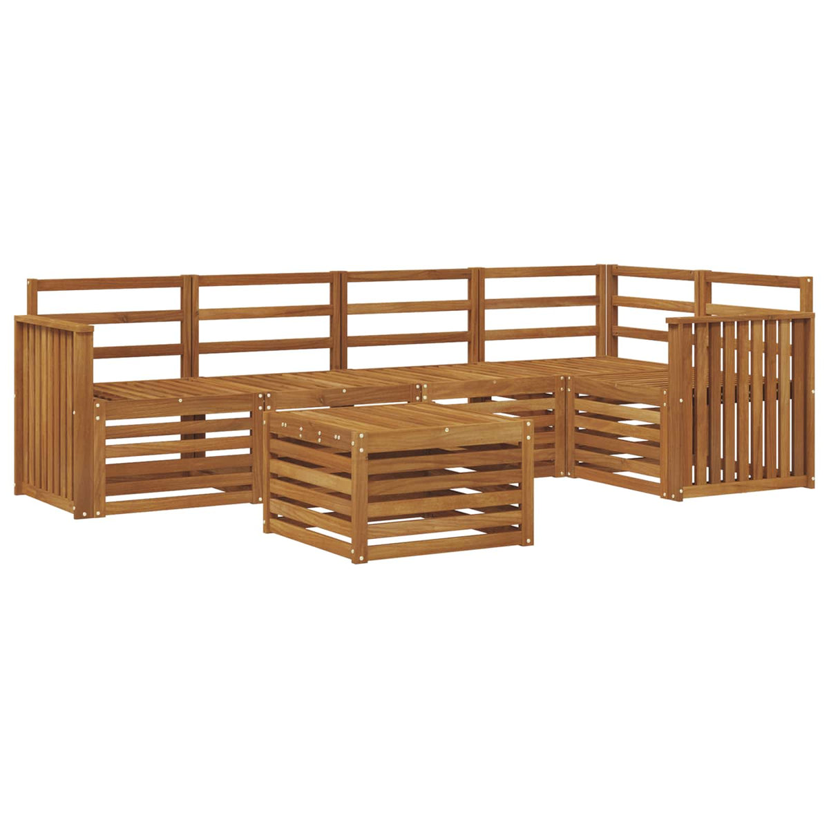 Set vanjskih sofa 6 kom. Prirodna Poliester