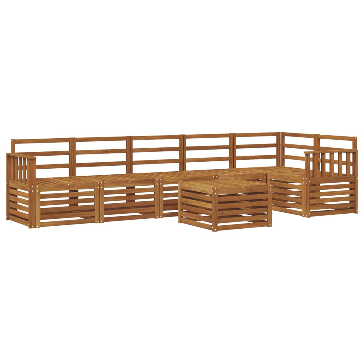 Set vanjskih sofa 7 kom. Prirodna Poliester