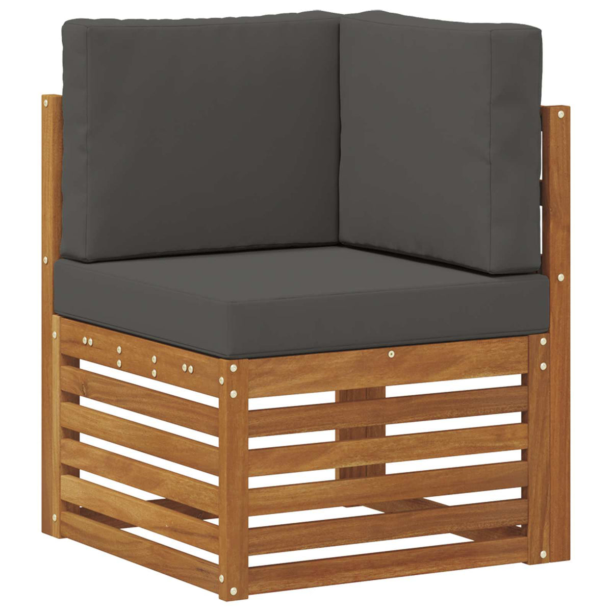 Set vanjskih sofa 7 kom. Prirodna i antracit Poliester