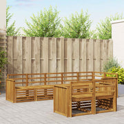Set vanjskih sofa 8 kom. Prirodna Poliester