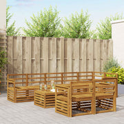 Set vanjskih sofa 9 kom. Prirodna Poliester