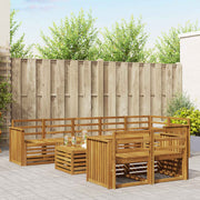 Set vanjskih sofa 9 kom. Prirodna Poliester