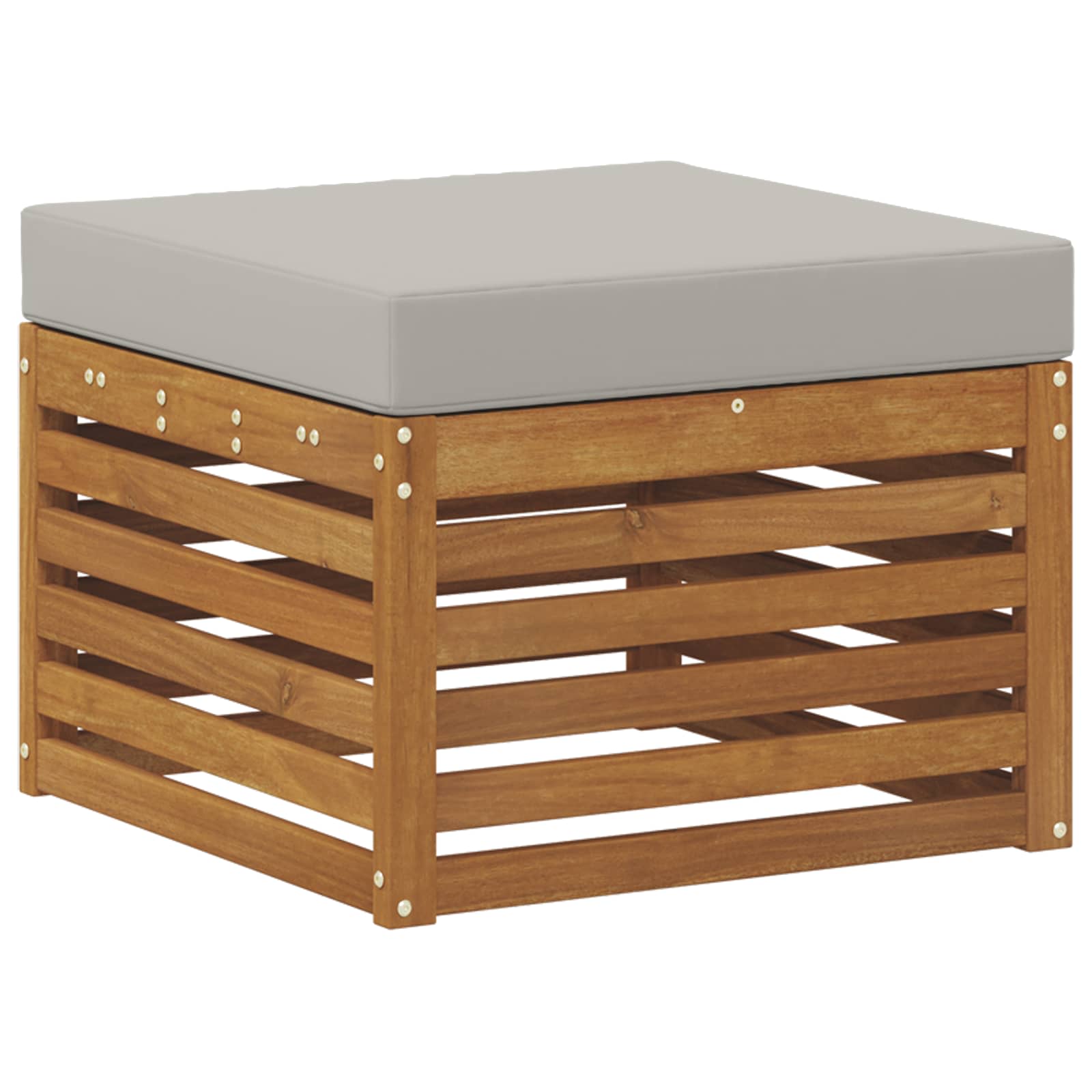 Set vanjskih sofa 7 kom. Prirodna i svijetlo siva Poliester