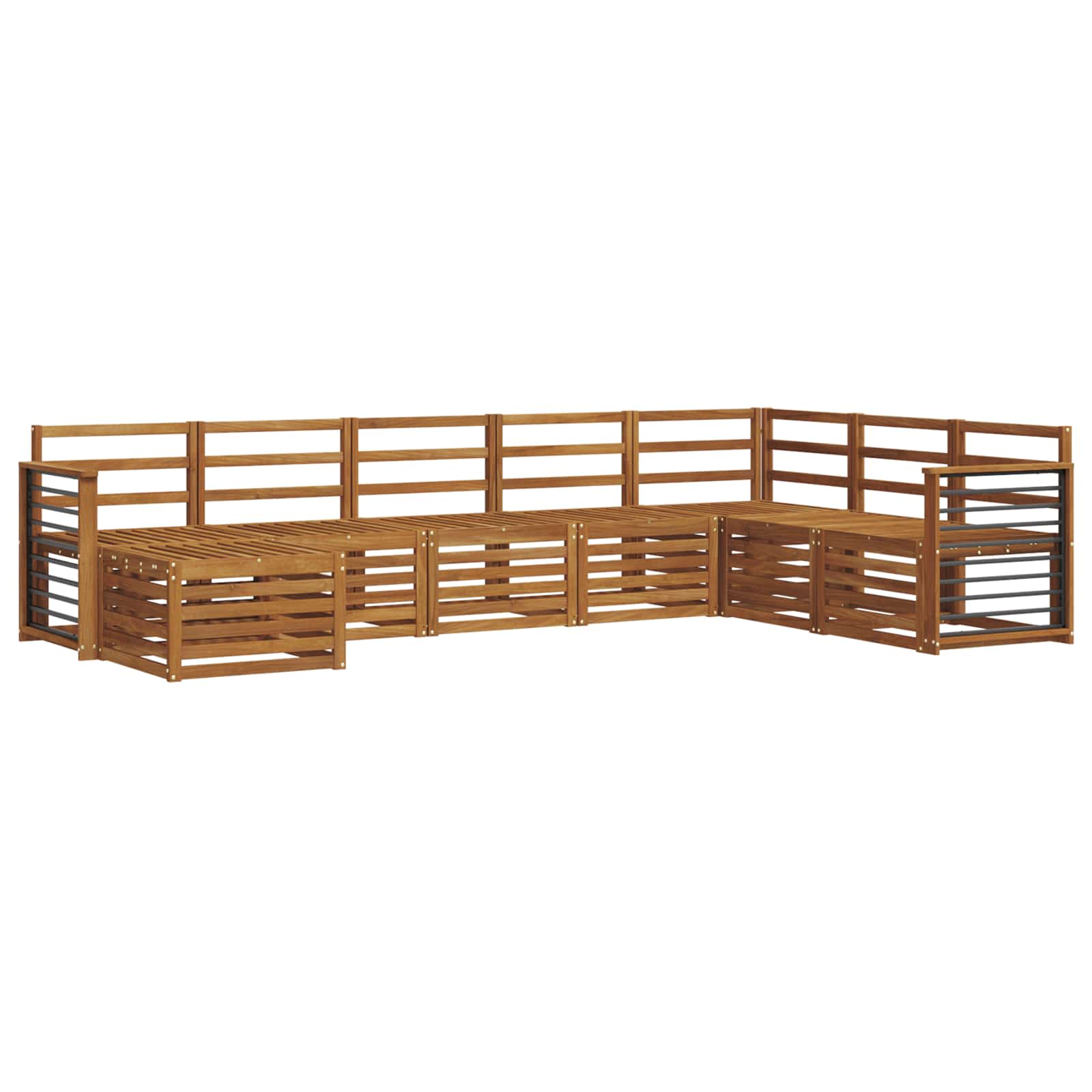 Setovi sofa 8 pcs Prirodna Čvrsto drvo akacije