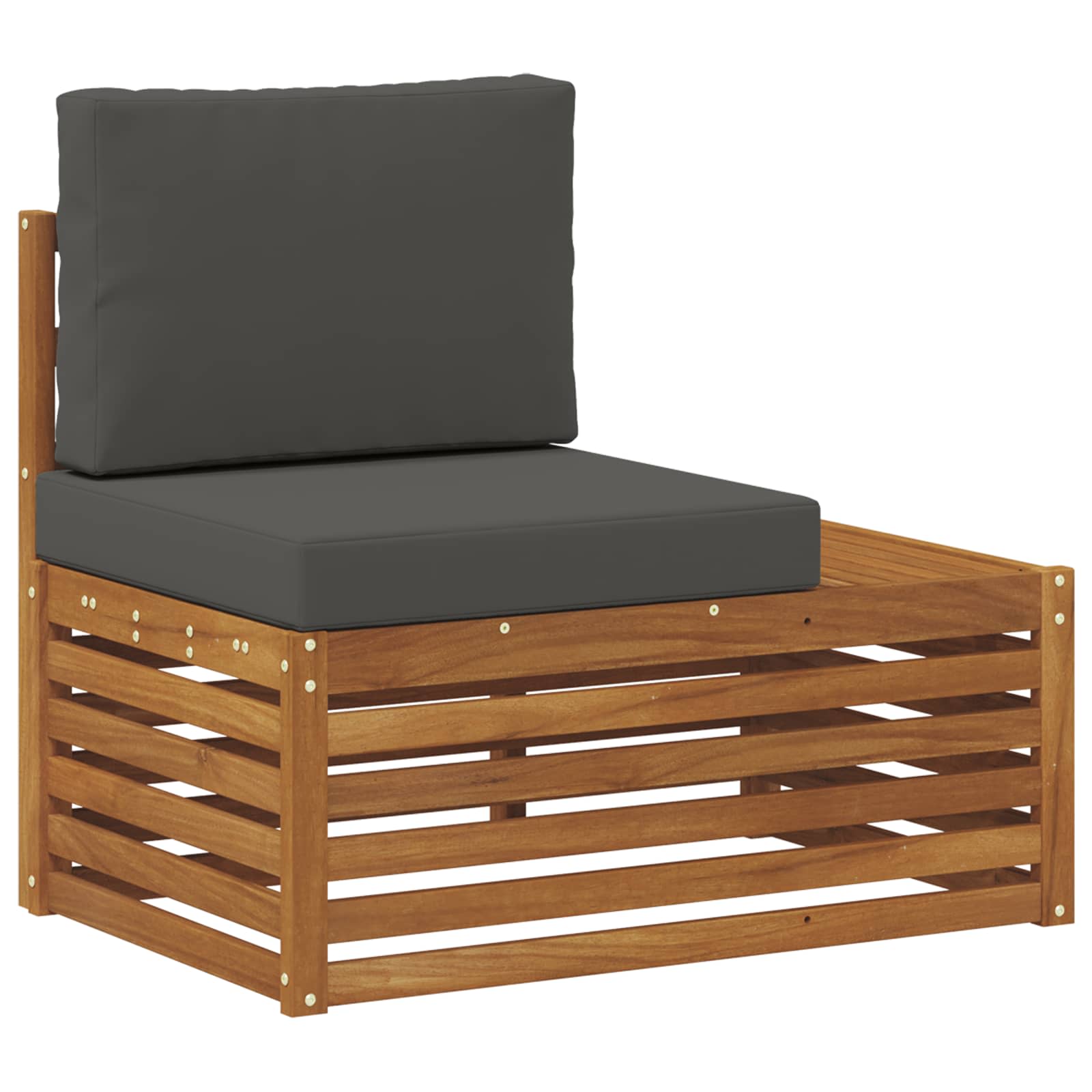 Set vanjskih sofa Prirodna i antracit 273 x 213,5 x 73 cm