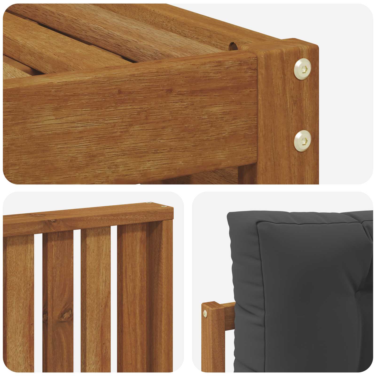 Set vanjskih sofa Prirodna i antracit 249,5 x 162,5 x 73 cm