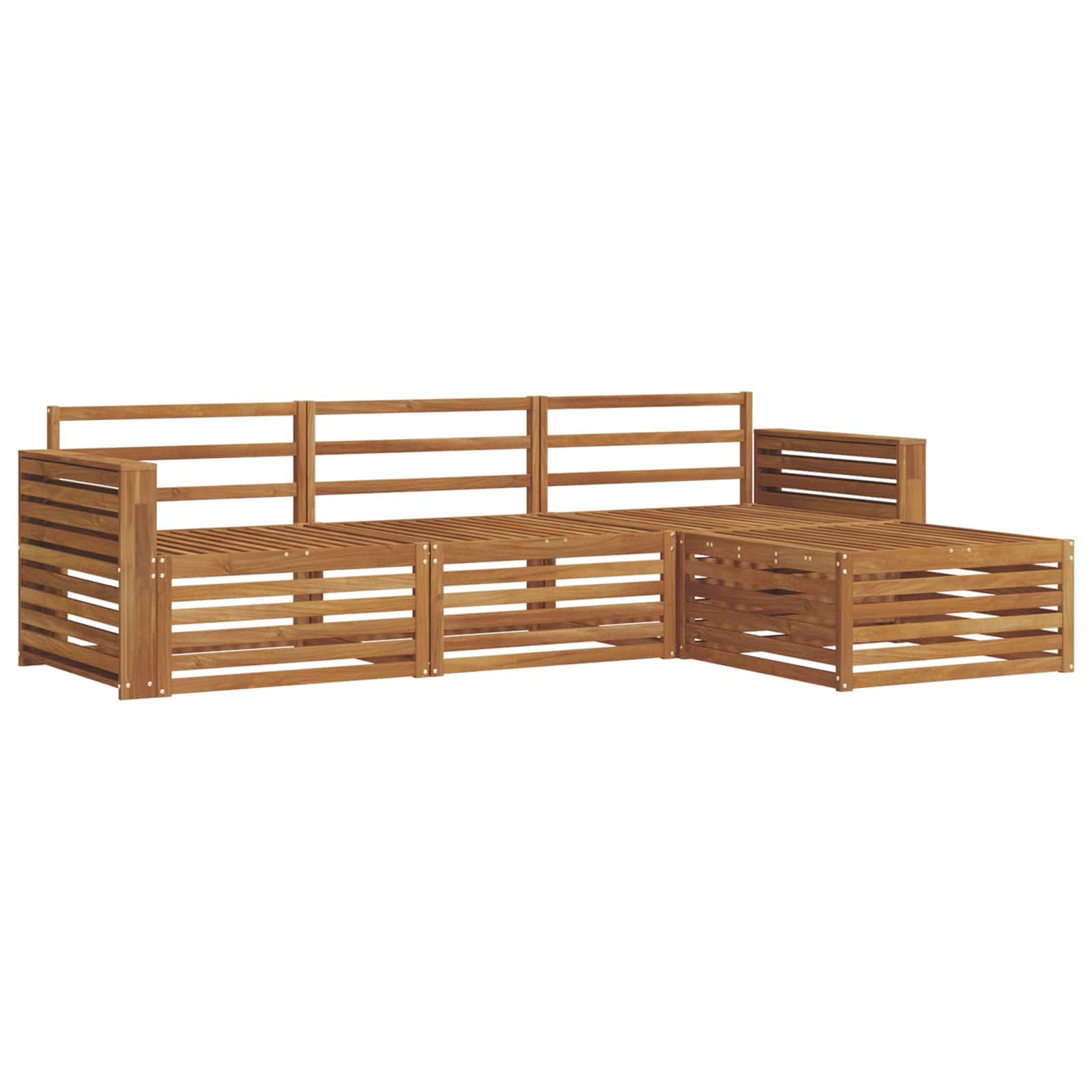 Set vanjskih sofa Prirodna 257,5 x 162,5 x 73 cm