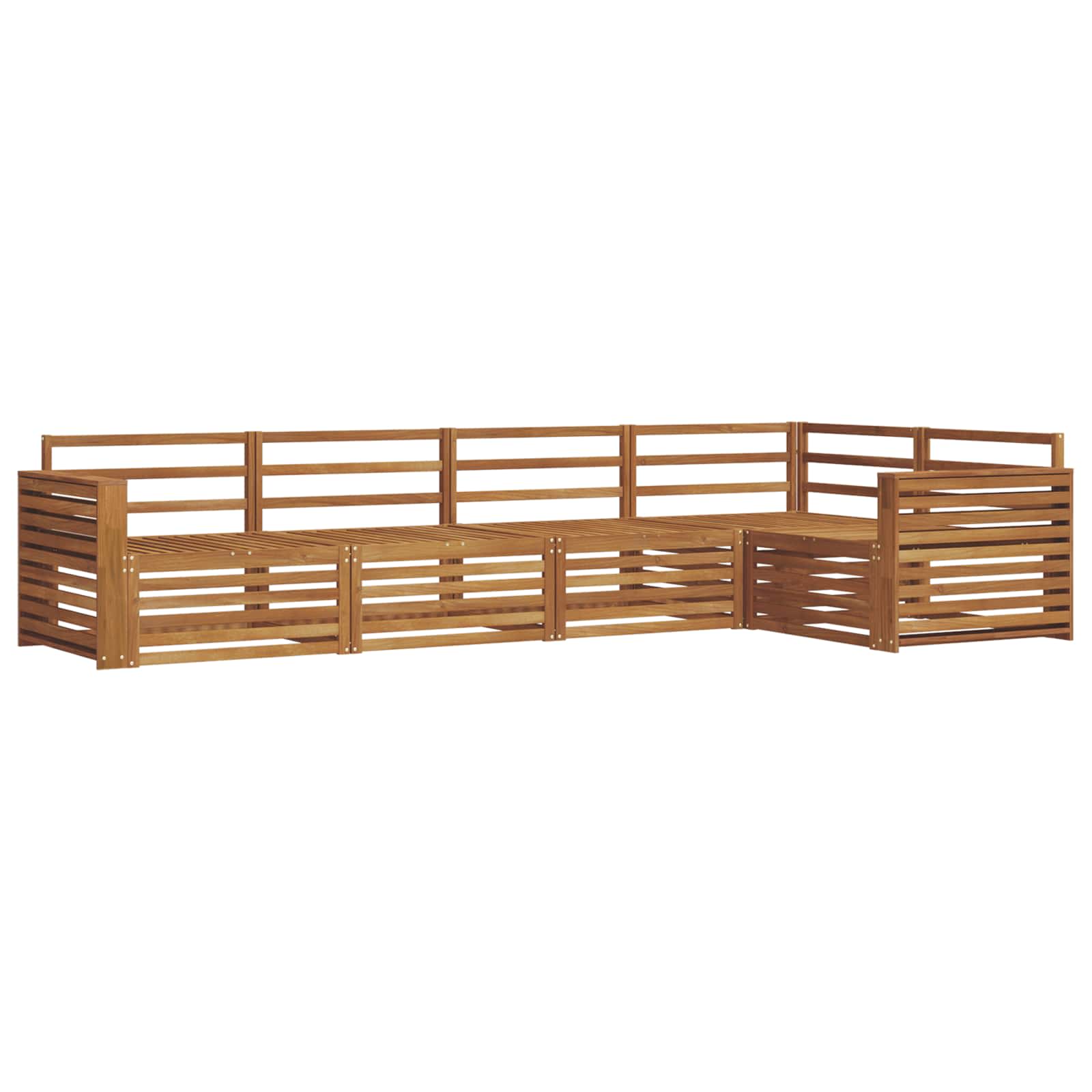 Set vanjskih sofa 5 pcs Prirodna