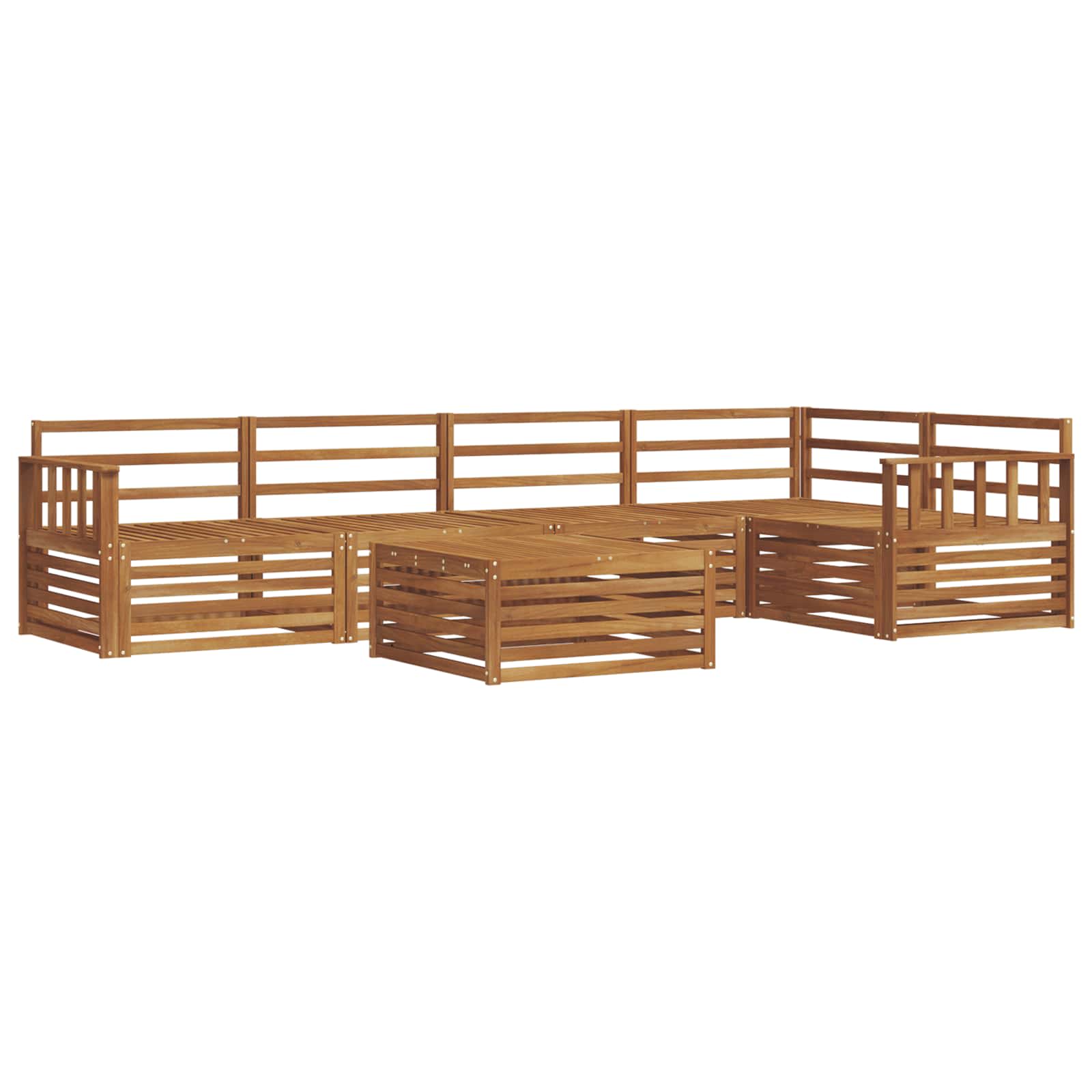 Set vanjskih sofa 6 pcs Prirodna