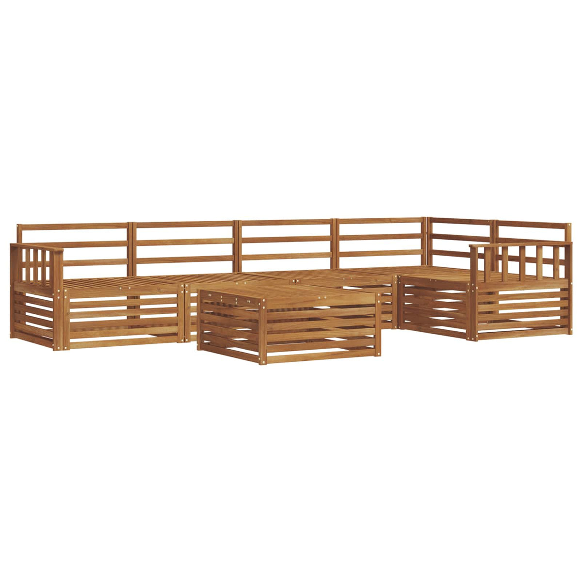 Set vanjskih sofa 6 kom. Prirodna
