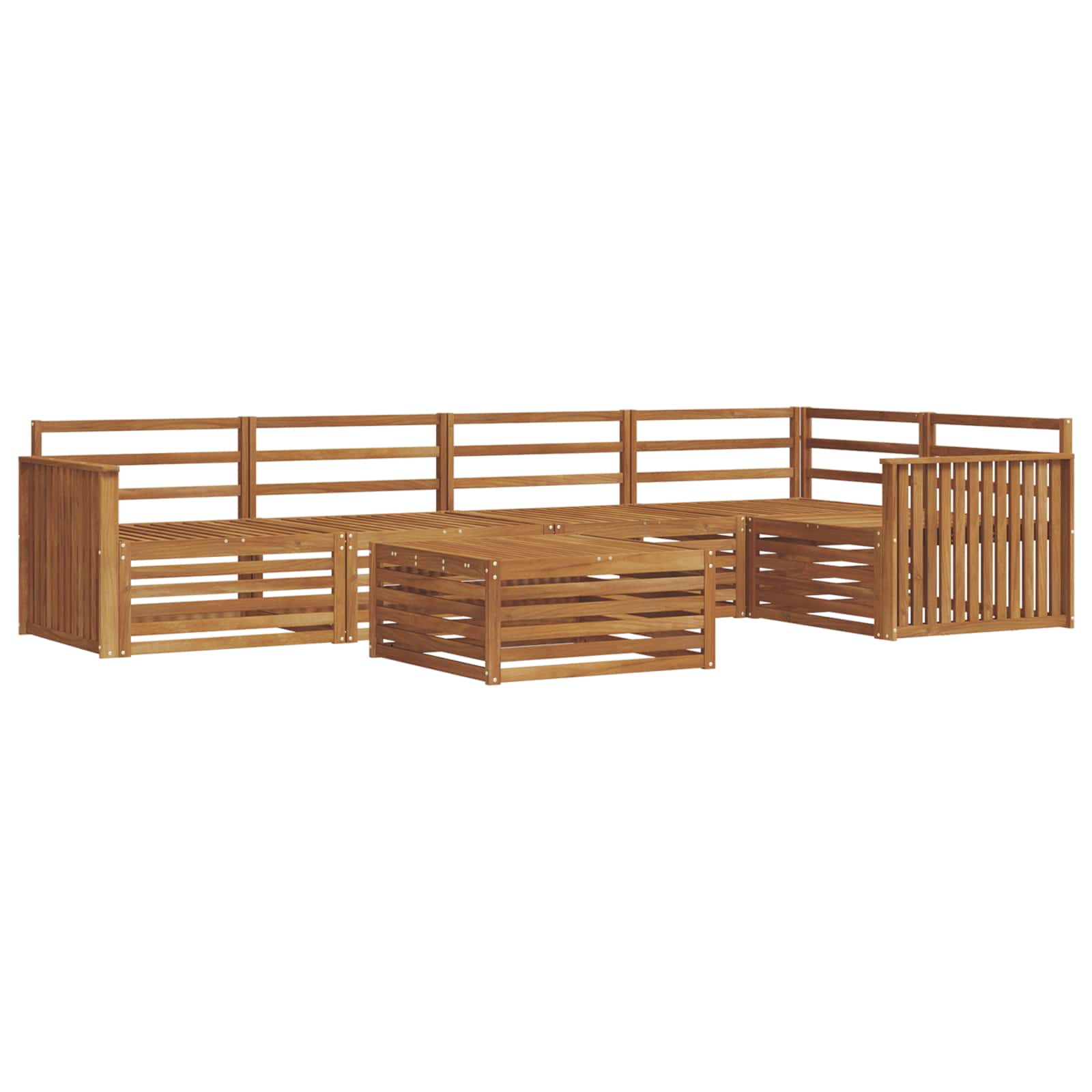 Set vanjskih sofa 6 pcs Prirodna