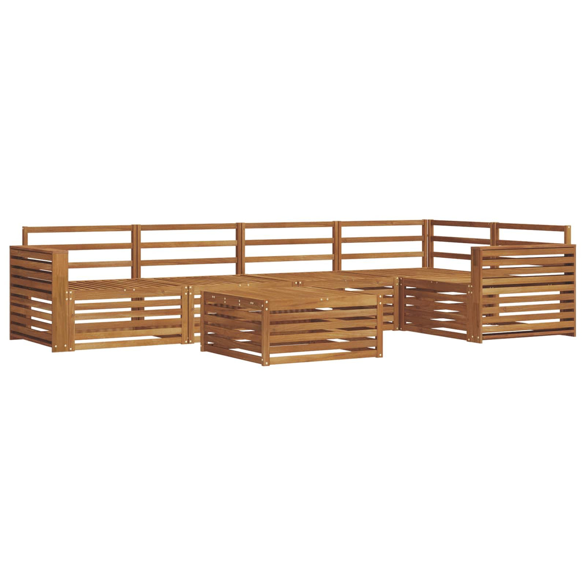 Set vanjskih sofa 6 kom. Prirodna