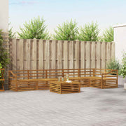 Set vanjskih sofa 7 kom. Prirodna