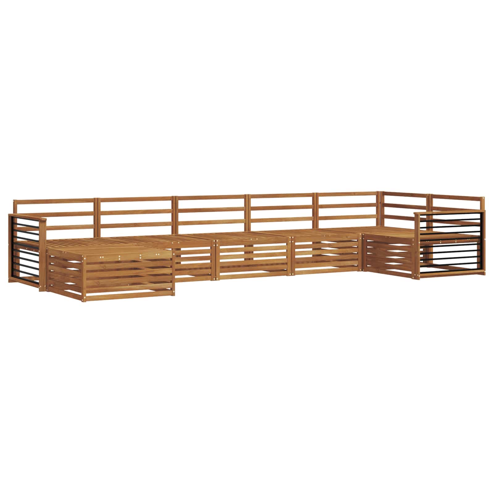Set vanjskih sofa 7 pcs Prirodna
