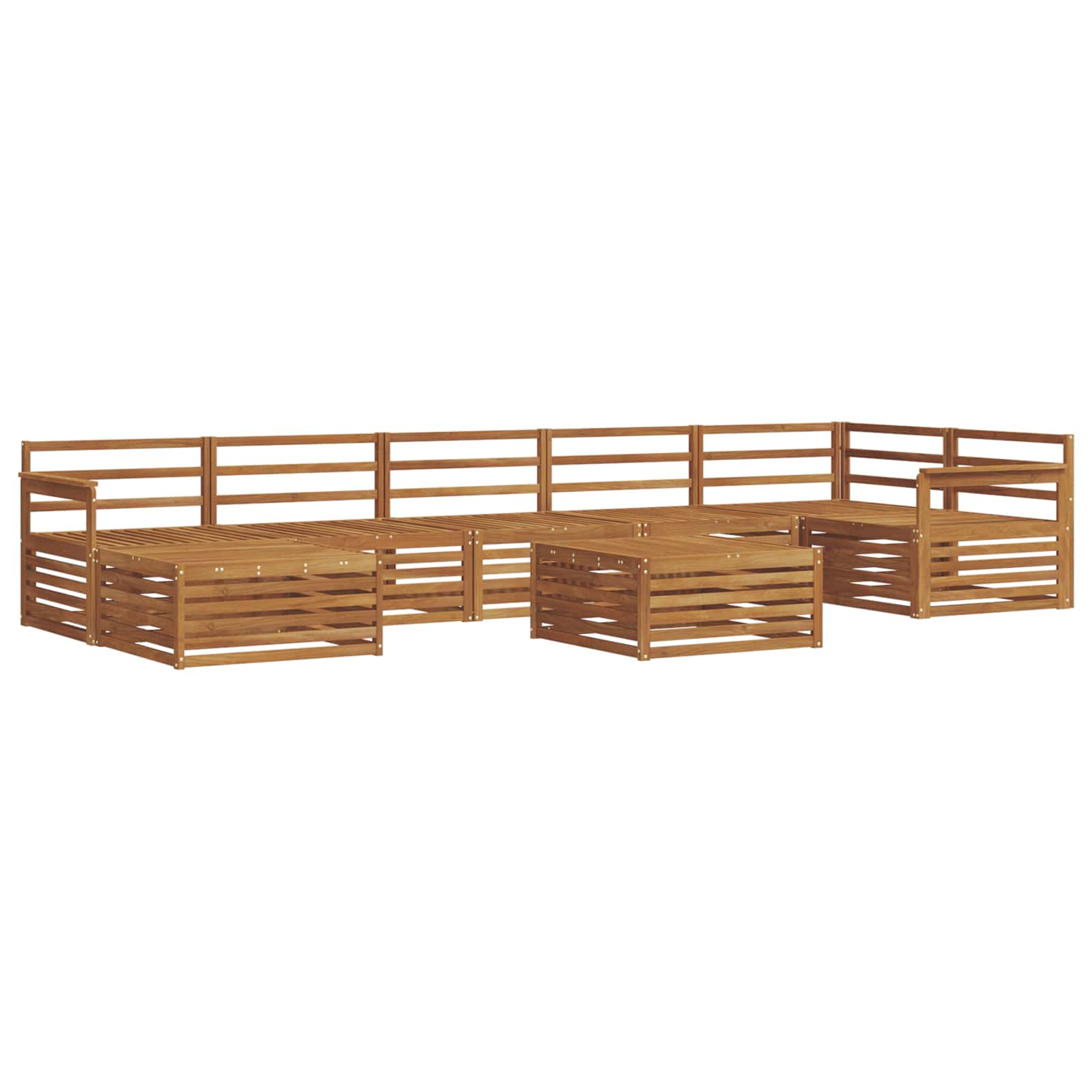Set vanjskih sofa 8 pcs Prirodna