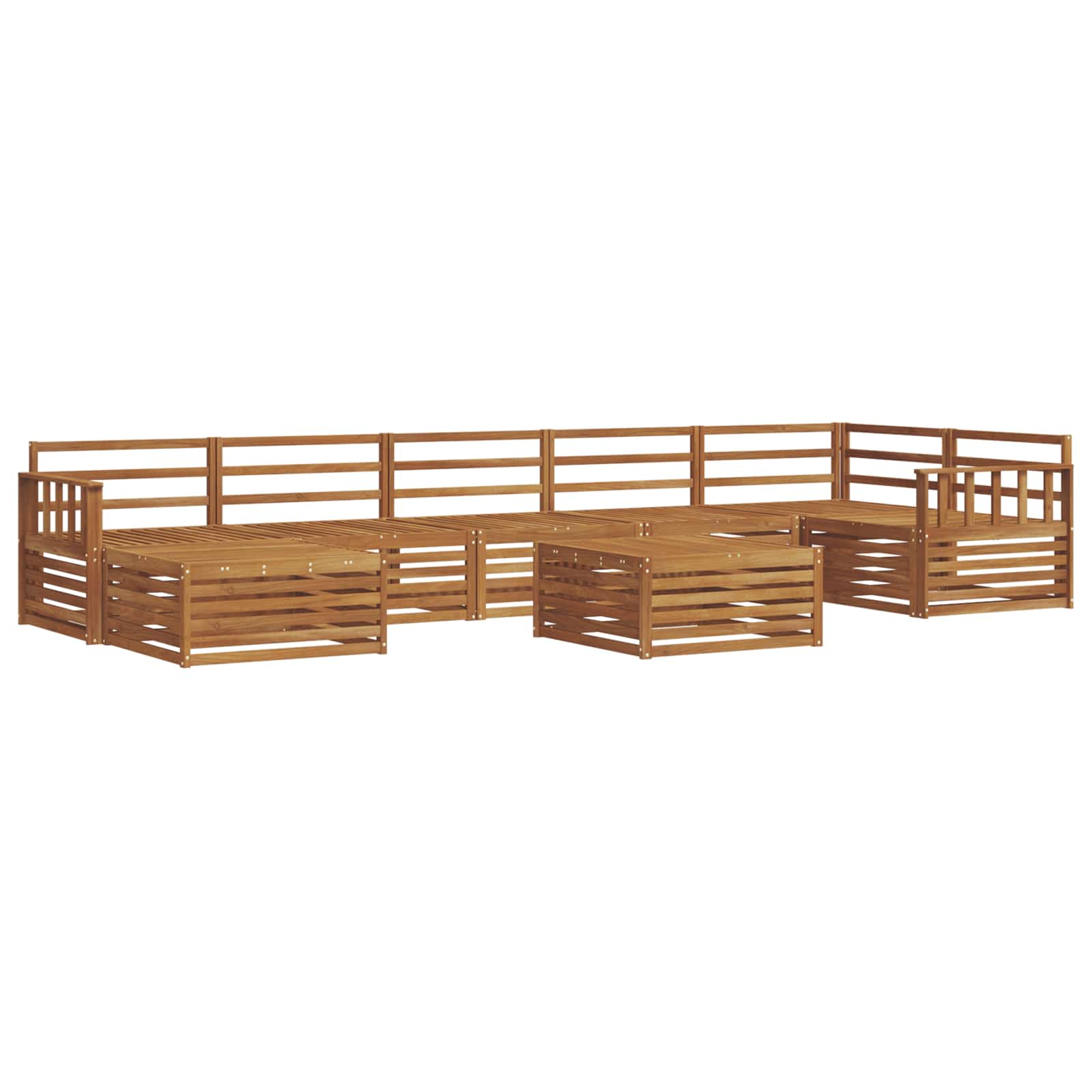 Set vanjskih sofa 8 pcs Prirodna