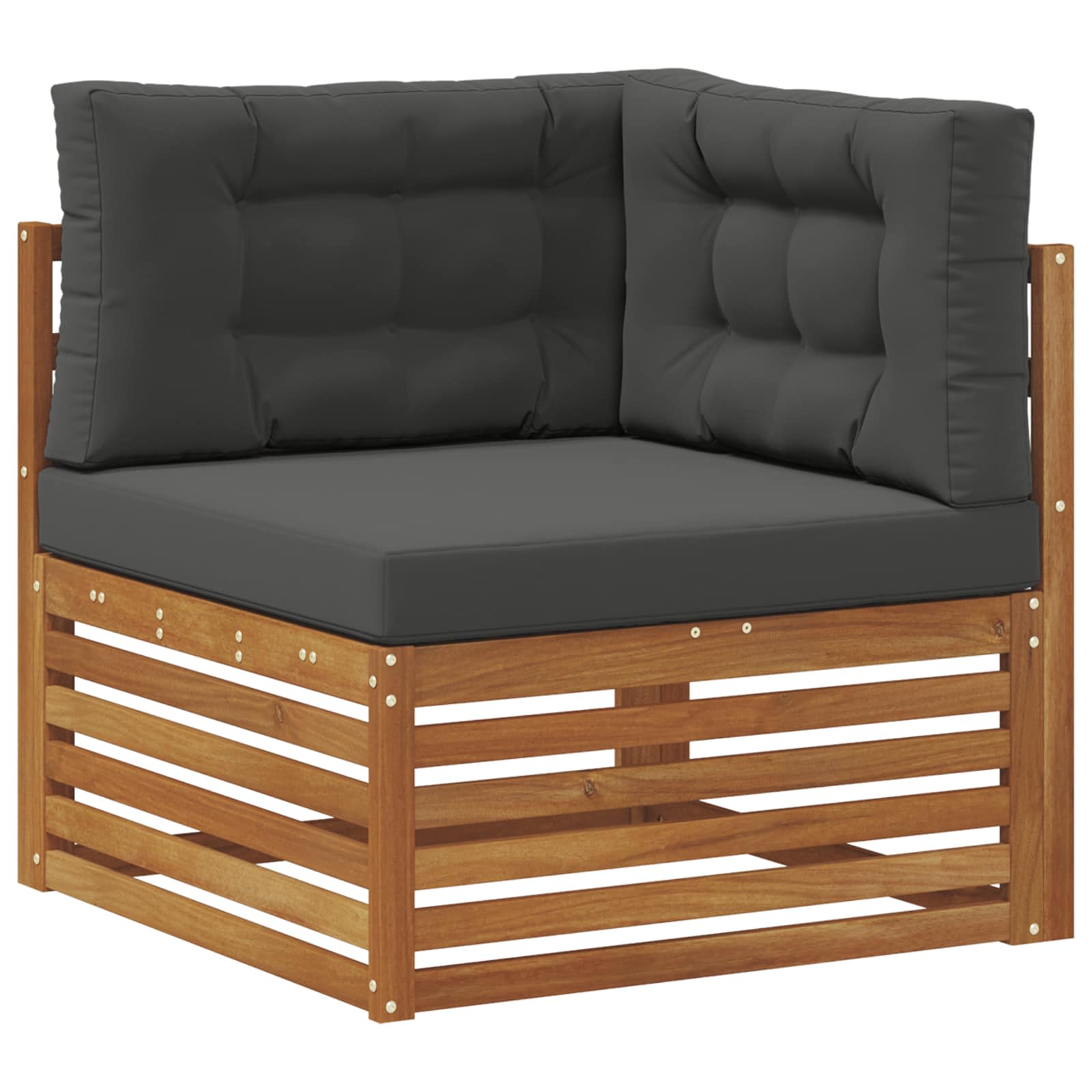 Set vanjskih sofa 8 kom. Prirodna i antracit