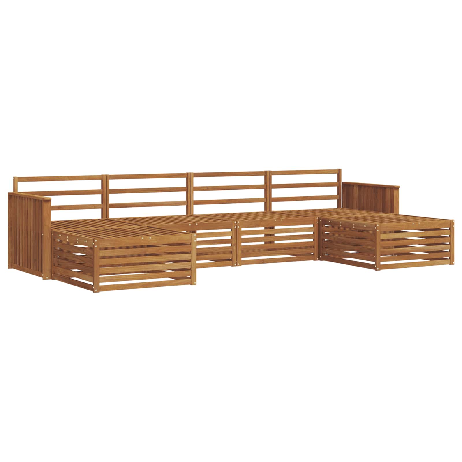 Setovi sofa 6 pcs Prirodna Čvrsto drvo akacije